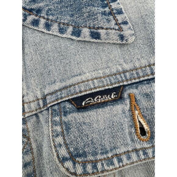 AGOLDE VINTAGE Cropped Jean Jacket Light Wash Women’s Size Medium Made In USA - Picture 7 of 11
